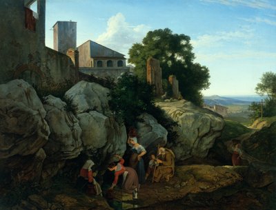 Ariccia (Morning) by Gustav Karl Ludwig Richter